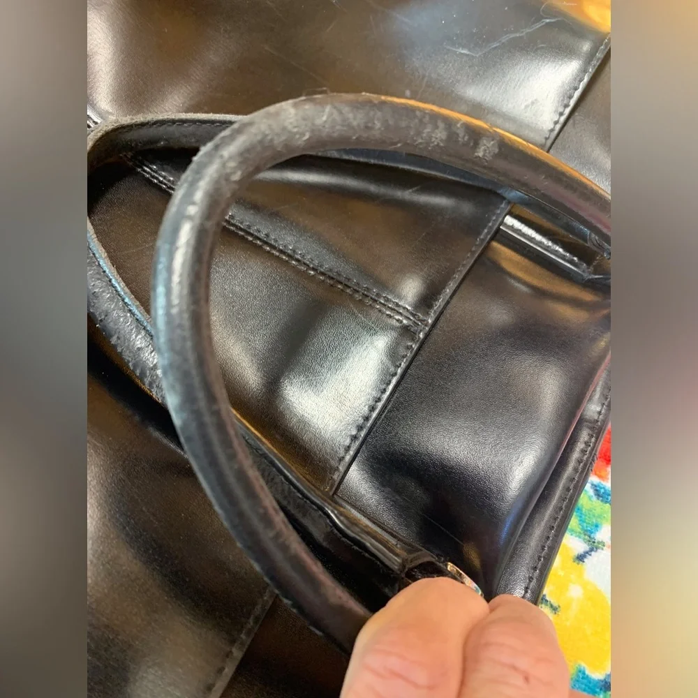 Franklin Convey Black Leather Co-Ed briefcase